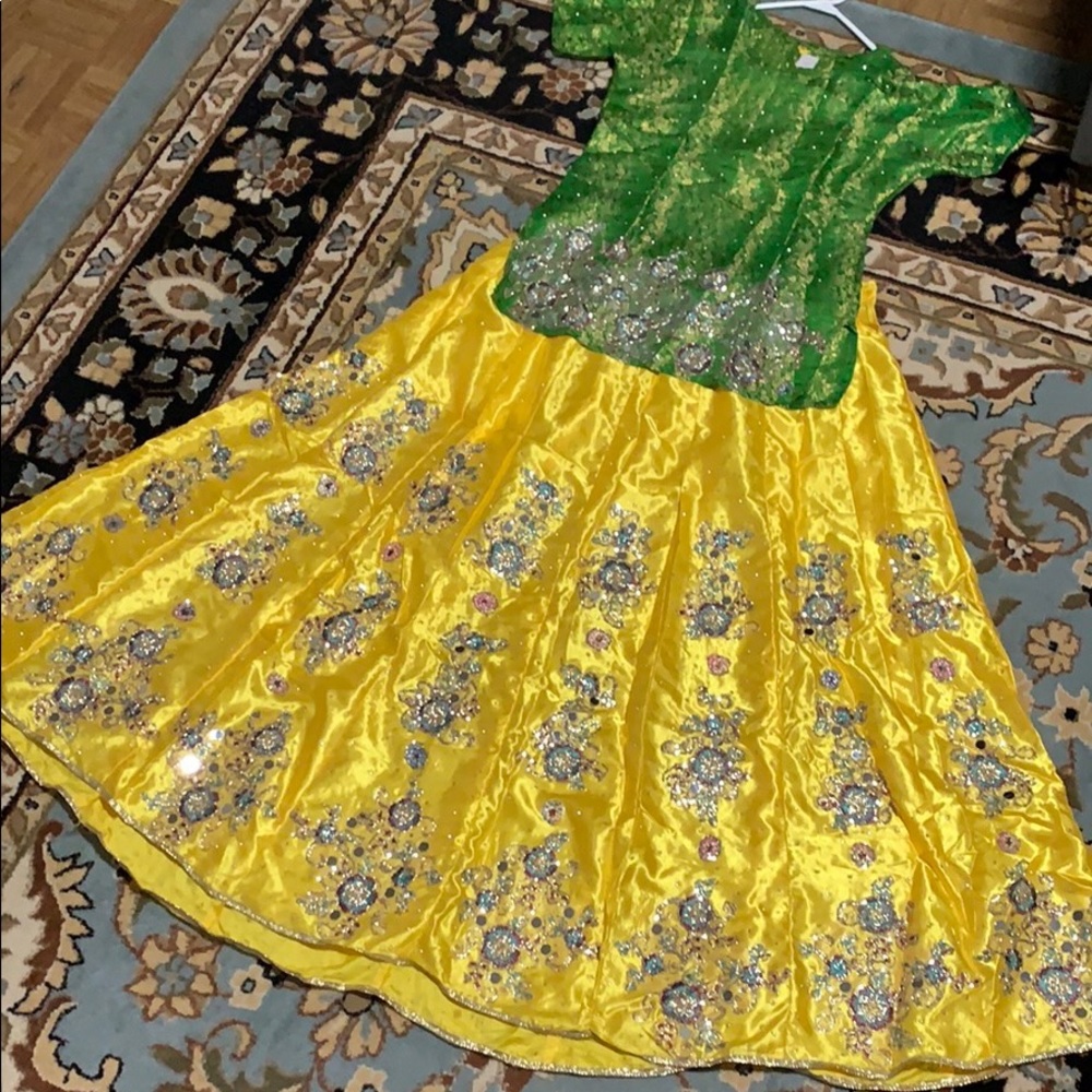 Super Cute Mehndi Lehnga